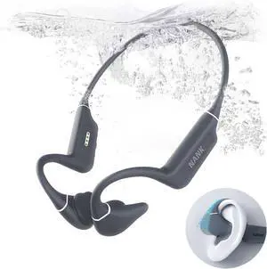 NANK Runner Diver2 Pro Bone Conduction Headphones, IP69 Waterproof Swimming Headphones, Wireless Bluetooth 5.4 Open Ear Headphone with Built-in Mic, 32GB Bone Conduction Earbuds for Cycling Sports