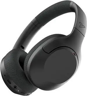 VOKALEN Hyper Pro Adaptive Active Noise Cancelling Headphones, Wireless Bluetooth Over Ear Headphones with mic, 60H Playtime, Comfort Mesh Ear Cushions, Deep Bass Hi-Res Audio, Custom EQ (Black)