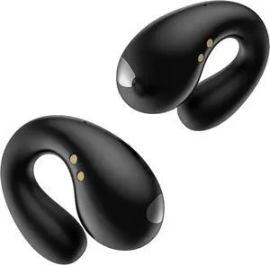 Open Ear Earbuds Wireless Bluetooth 5.3 Earphones, Flexible Clip On Ear buds with 36H Playtime LED Display Bone Conduction Headphones, IPX7 Waterproof Light Weight Fit for Every Ear, Sport, Workout