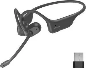 NUROUM OpenEar Pro 2(2nd) Headphones with Mic, Bluetooth Noise Cancelling Microphone, Multi-Point Connection, Sweatproof Wireless Headset for Work, 15H Comfort for Office/Home