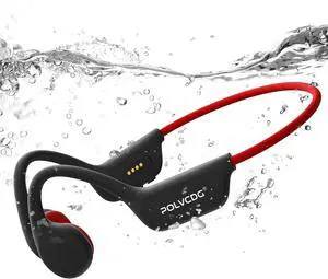 Swimming Headphones,IP68 Waterproof Bone Conduction Headphones,32GB Memory Open Ear Headphones with Mic,Wireless Bluetooth Earphones Underwater Sport Earbuds for Workout Running Cycling Gift