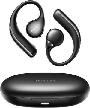 T60 True Wireless Bone Conduction Headphones, OWS Open Ear Earbuds with Earhooks, Bluetooth 5.4, Lightweight & Sturdy, 25Hrs Playtime, IPX6 Waterproof, for Cycling Yoga Gym Workouts
