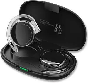 Open-Ear Headphones Bluetooth V5.3, On Ear Headphones Wireless with Earhooks, Ear Clip On Earphones, Sports Headset Bluetooth with 4 Microphones, Noise Cancelling/Long Battery Life