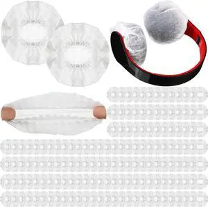 Hoteam 1000 Pcs Disposable Earphone Covers for Over-Ear Headphones - 8-11cm Non-Woven Hygiene Covers for Gyms, Salons & Electronics Stores