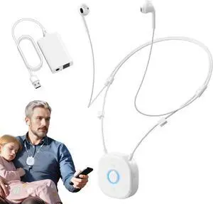 Wireless Headphones for TV Watching, TV Headphones Wireless for Seniors with Independent Volume Control, Neckband Design, Plug and Play, 100ft Range, 15H Battery, Compatible with Optical & AUX