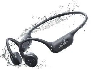 NANK Runner4 Swimming Headphones, IP68 Bone Conduction Headphones & 16GB MP3 Player Bluetooth 5.4 Wireless Open Ear Bone Conduction Underwater Sport Earbuds for Swimming Running Cycling Fitness