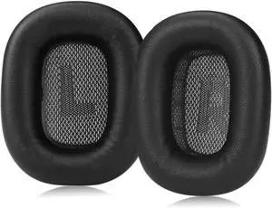 Lambskin Ear Cushions for Apple AirPods Max Headphones Replacement Earpads Sweat Proof Ear Cups Cushion Easy to Install with Magnet,Sheepskin and Memory Foam(Black)