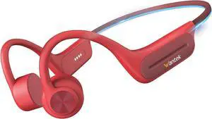Wantek Bone Conduction Swimming Headphones, Open Ear Bluetooth & MP3 (32GB), IP68 Waterproof Headphones for Sport