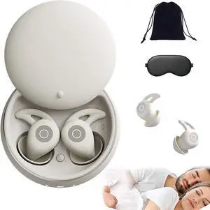 Snooze Pods Pro, Noorasleep Snooze Pods Pro, Snoozepods Pro - Bluetooth Sleepbuds with Recharge Warehouse and Soft Earplugs, Noise Reduction for Side Sleepers (1PC-White)