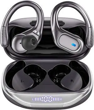 Wireless Earbuds Bluetooth Headphones 80Hrs Playtime Ear Buds IPX7 Waterproof Sports Earphones Wireless Charging Case Over-Ear Earhooks Headest Black Wireless Earbuds Bluetooth Headphones 80Hrs Playtime Ear Buds IPX7 Waterproof Sports Earphones Wireless Charging Case Over-Ear Earhooks Headest Black