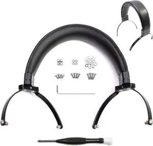 Genuine Leather Full Metal Headband Compatible with Beyerdynamic DT700 DT770 DT880 DT900 DT990 DT1990 DT1770 DT860 T5 Amiron Headphone Replacement Head Band Repair