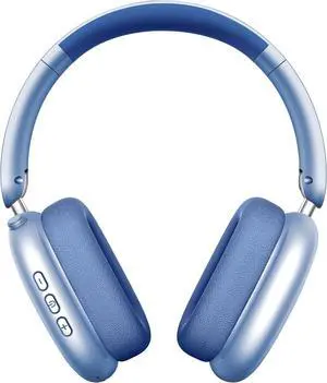 Y01 Wireless Over Ear Headphones, Noise Canceling Bluetooth 5.3 Headphones with Microphones,Hi-Res Audio,48H Playtime,Foldable,Breathable Soft Earpads for iOS/Android/Samsung/PC-Blue