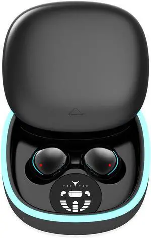 Sleep Ear Buds, True Wireless Earbuds, 2025 Ultra-Mini Bluetooth 5.4 Earbuds for Side Sleepers, Hi-Fi Stereo 3D Bass Noise Cancelling Bluetooth Headphones, Comfortable Invisible-Black