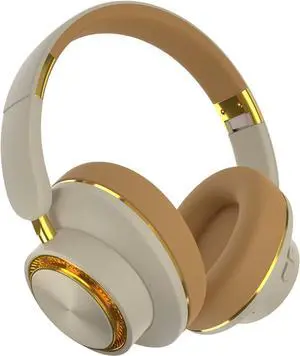 H8 Wireless Active Noise Cancelling Headphones,120H Playtime,Deep Bass HiFi Foldable Bluetooth Headset, Soft Earmuffs &Light Weight for Home,Work,Travel,Prolonged Wearing,Women&Men(Khaki)