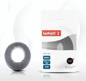 Multi 2  Ear Pad Covers for Over-Ear Headphones | Anti-Sweat, Odor-Resistant, Color-Tagged for Left/Right | Stretch Cooling Fabric | Washable, Lightweight, Made in Japan (Gray, M55)