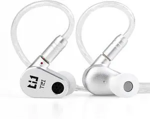 EZ EAR TRI Draco Open-Back Enclosure 2*DD HiFi IEM in Ear Monitor HiFi Wired Earbuds with 8MM Third-Generation LCP Diaphragm Dynamic Driver Gaming Earbuds for Singers Musicians