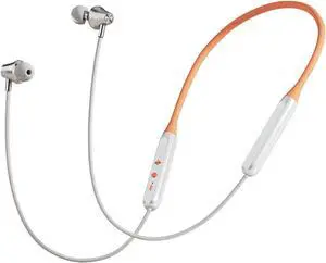 Neckband Bluetooth Headphones, In-Ear Wireless Earbuds 27g Ultra-Lightweight Comfort 8H Playtime Deep Bass Headset Wireless Stereo Neckband Earbuds with Microphone for Sports/Workout/Office (Orange)