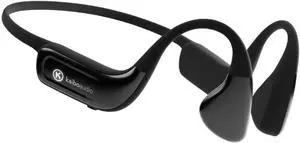 Kaibo Flow - Bone Conduction Headphones with Noise-Cancelling Mic - Adjustable Headband - USB-C Quick Charge - IPX67 Waterproof - Sport Headset for Gym, Running, Cycling