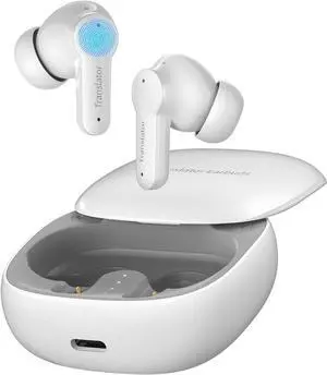 M3 Translator Earbuds (2025)  Free Lifetime Access to Translation App - Bluetooth 5.3 Wireless Earbuds w/ 74-Language Real-Time Translation, 40H Battery, HD Sound, AI Noise Cancelling