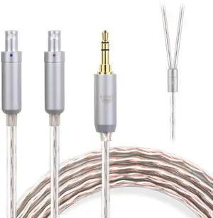 okcsc HD820 Headphone Cable, for Sennheiser Earbuds, 4 Core Configuration of 30 Pieces per Core, for Sennheiser Dharma HD800s HD820 HD800 D1000 3.5mm Plug 6.56FT