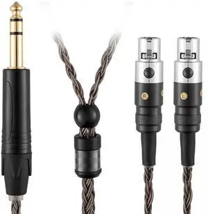 6.35mm Stereo Headphone Cable Compatible with AUDEZE LCX-X LCD-XC LCD2 LCD3 LCD4 - MEZE Empyrean, Elite, Empyrean 16 Core Replacement Cord (3Meters/10ft)