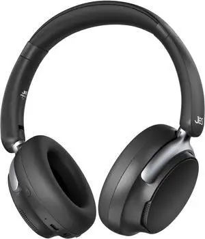 FunHub Active Noise Cancelling Headphones,Wireless Headphones BT 6.0 with Transparent Mode,Hi-Res Audio,Deep Bass,160H Playtime Foldable Storage Over Ear Headset for Gaming/Work/Travel-Black