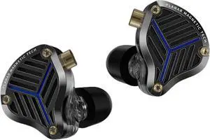 KZ PRX IEM, Planar Diaphragm Driver in ear Monitor Headphones, Noise Cancelling Earbuds Wired, Ear phones with Cord for Audiophile Singers Computer Laptop Gaming, 3.5mm Audio Plug (without mic, Black)