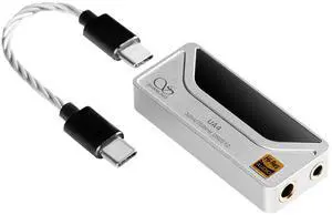 SHANLING UA4 Headphone Amplifier,Portable USB DAC AMP,Support MQA 16X,768kHz DSD512,High Driving Power for Android/iOS/Mac/Windows,dongle Volume Control,3.5/4.4mm up to 237mW@32 Output (Silver)