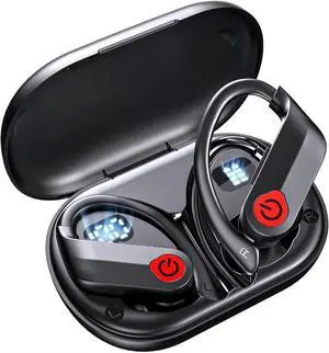 TWS Headphones Wireless Earbuds Compatible with Samsung Galaxy S25/Plus/Ultra, Earphones Ear Hook True Stereo Headset Hands-Free Mic
