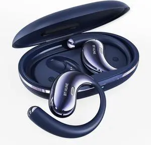 Micool Open Ear Headphones Bluetooth 6.0, Clip On Earbuds Wireless with 36H Playtime, Noise Cancelling Comfort Fit Sports Headphones