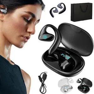 Ailymur V2 Translator Earbuds, 144 Languages High Accuracy Online Translation - Black