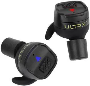 ULTRX Bionic Fuse Bluetooth Earbuds w/Charging Case - in-Ear True Wireless Sport Buds with Ear Hooks - Fast Charging - Dark Gray