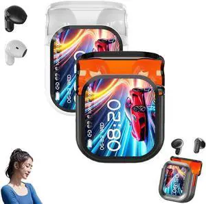 Ne20 Earbuds,Ne20 Translation Bluetooth 6.0 Wireless Translation Earbuds with 140 Language Ai Translator Real Time 48 Hours Battery HD Stereo Sound Longlife Ipx6 Water-Resistant(Black+White)