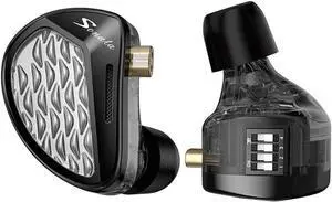 KZ Sonata 14 Balanced Armature Drivers Headphone,in-Ear Monitor Earbuds for Audiophile s,KZ Flagship Balanced HiFi Earphones (with Switches, Black)