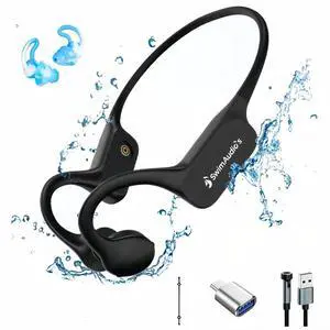 Swimming Ear Buds,IP68 Underwater Earbuds,Bone Conduction Headphones,Bluetooth Headset, 32GB of MP3 Waterproof Earbuds