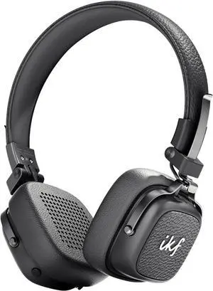 E2 Retro Classic Wireless Bluetooth On-Ear Headphones, Foldable Headset, 90H Playback, 40mm Drivers, Deep Bass, 360° Spatial Sound, Built-in Mic,OOTD 80S 90S (Black)