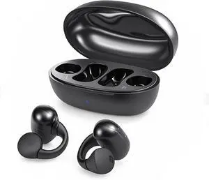 Open Ear Earbuds - Wireless Earbuds Bluetooth 5.3 Clip-on Headphones Sports Earphones, 40H Playtime Touch Control Air Conduction Earphones Waterproof Headsets for Workouts Running