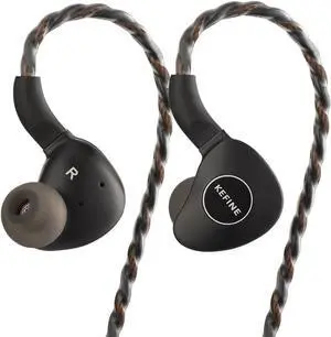 Kefine Klanar 14.5mm Planar N55 Magnetic Driver in Ear Monitor Headphones, 1DD PET Diaphgram IEMs in-Ear Earphones with Powerful Bass (3.5mm)
