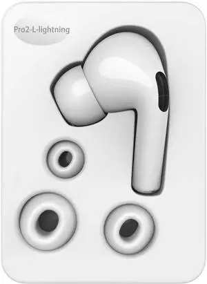 Left Earbud Replacement for Air Pro (2nd Generation), A2931, A2698, A2699 Single Left Ear Side Only, Compatible with Original Pro 2 A2700 Charging Case with Lightning Port, Ear Cushion