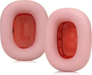 Lambskin Ear Cushions for Apple AirPods Max Headphones Replacement Earpads Sweat Proof Ear Cups Cushion Easy to Install with Magnet,Sheepskin and Memory Foam(Pink)