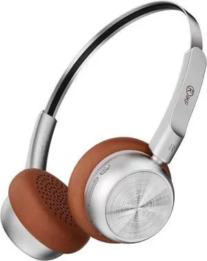 iKF-R1 Retro Headphones Bluetooth 5.4 Hi-Fi Sound Custom EQ via App 60H Playtime Comfortable Fit Multipoint Connection Lightweight Vintage Headphones (Brown)