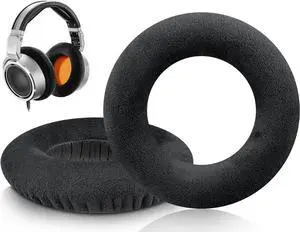 SOULWIT Professional Velour Replacement Earpads for Neumann NDH 30 (NDH30) Studio Headphones, Ear Pads Cushions with High-Density Foam - NDH 30 Velour Black