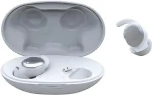 Noise Blocking Earbuds for Sleep with Sleeping, Game, and Music Modes, Long 7-Hour Playtime, Wireless Bluetooth Streaming, Slim Fit for Side Sleepers (White)