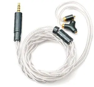QOA Kinera Celest IEM Cable with Mic,with Detachable 3.5mm/4.4mm Plug,Earphone Upgrade Cables,HiFi in Ear Earphone Cable, for Audiophile Musician (mmcx)