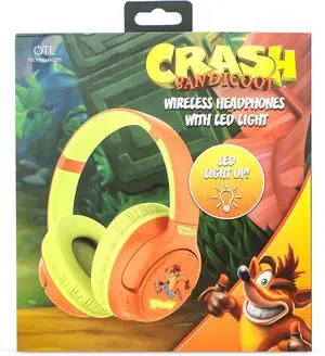 Wireless Headphones Crash Bandicoot with LED Light