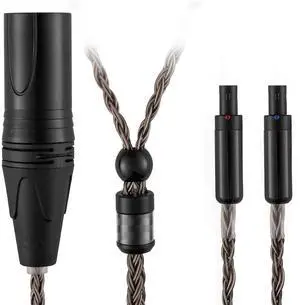 4 Pin XLR Balanced Headphone Cable Compatible with Sennheiser HD800s HD800 HD820s HD820 HD8XX Dharma D1000 16 Core Upgrade Replacement Cord (with 4 Pin XLR Balanced, 1.5Meters/5ft)