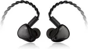 bleqk LOWMASTER - 2BA+1DD Hybrid HiFi IEM, 3D Printing Earphone Body with Carbon Fiber Faceplate, High Fidelity, 2Pin Detachable Cable, in-Ear Headphones