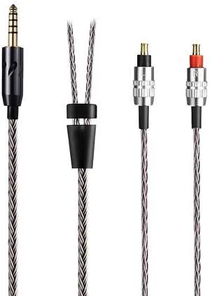 16-Strand 4.4mm 2.5mm 6.35mm 6N OCC A2DC Balanced Cable 4.6ft Compatible with ATH-MSR7B SR9 ES750 ES770H ESW950 ESW990H ADX5000 WP900 AP2000Ti AWAS AWKT Earphones