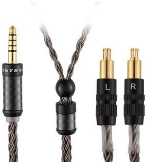4.4mm Balanced Replacement Audio Upgrade Cable Compatible with ATH-MSR7b, SR9, ATH-ESW990H, ES770H, ATH-ADX5000, AP2000Ti Headphones (with 4.4mm Balanced, 1.5Meters/5ft)