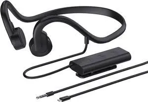 Wired Bone Conduction Bluetooth Headphones, Open Ear Earphones with Mic, IP68 Sweat Resistant for Running Cycling Workout Hiking